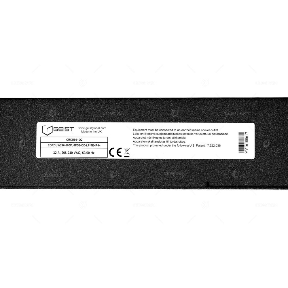 CRCU9910Q  GEIST RCU-OD 24-OUTLET 32A 3 PIN 208-240VAC 50/60HZ PDU